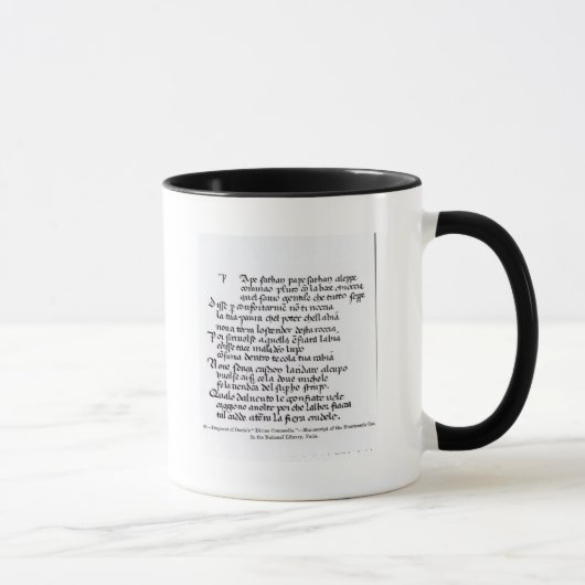 Mug Fragment Divina Commedia de Dante de ' (Droite)