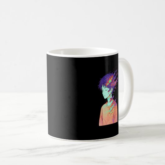Mug Fragmented Cosmos • Pieces of My Identity Drifting (Devant droit)