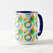 Mug Fragments Tuba Music Note (Devant droit)