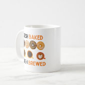 Mug Fraîchement cuit, beignets et café frais (Devant gauche)