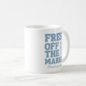 Mug Fraîchement sur le marché Réception de mariage ble (Devant droit)