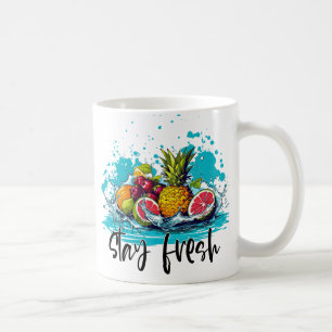 Mug Fraîcheur - Été - Aquarelle Fruits tropicaux