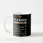Mug Frais de diagnostic du plombier drôle (Gauche)