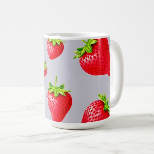 Mug fraise (Devant droit)
