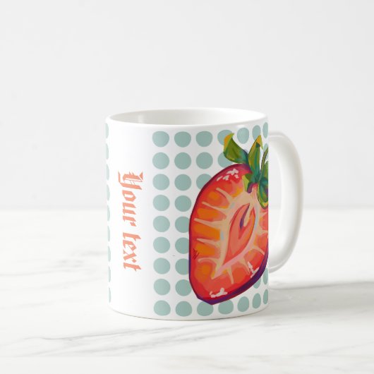 Mug Fraise (Devant droit)
