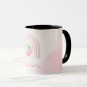 Mug Fraise Arc-en-ciel Aquarelle (Devant droit)
