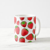 Mug Fraise d'aquarelle (Devant droit)