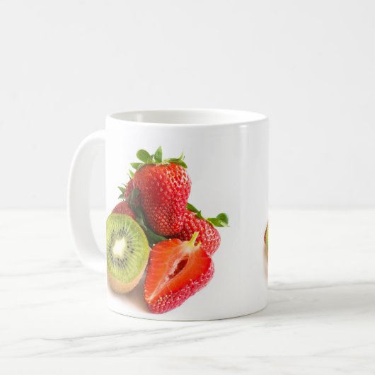 Mug Fraise et kiwi (Devant gauche)