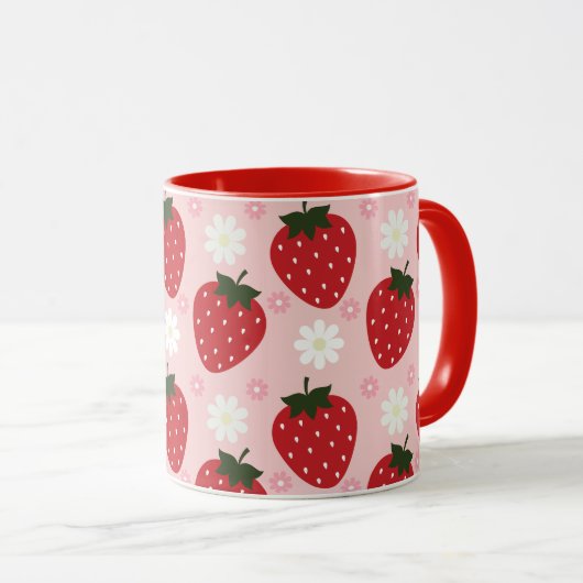 Mug Fraise et marmite (Devant droit)