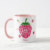 Mug Fraise Festival Forever Cute Personnalisable (Gauche)