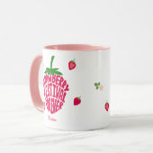 Mug Fraise Festival Forever Cute Personnalisable (Devant gauche)