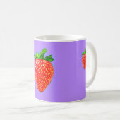 Mug Fraise juteuse en style pop art (Devant droit)
