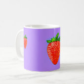 Mug Fraise juteuse en style pop art (Devant gauche)