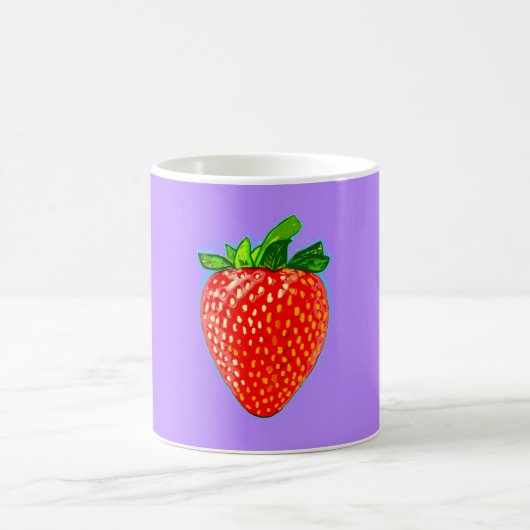 Mug Fraise juteuse en style pop art (Centre)