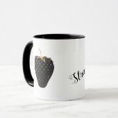 Mug Fraise noire (Devant gauche)