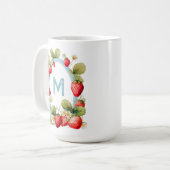 Mug Fraise Personnalisée (Devant gauche)