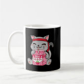 Mug Fraise Shake fraise Lait Chat Kawaii Neko A (Gauche)