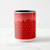 Mug Fraise Texturée Arrière - plan confiture de fruits (Centre)