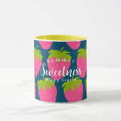 Mug Fraise Turquoise Bleu (Centre)