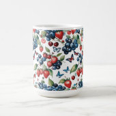 Mug Fraises aux bleuets et papillons (Centre)