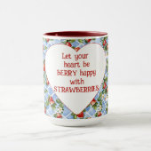 Mug Fraises Coeur Soyez Heureux (Centre)