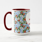 Mug Fraises Coeur Soyez Heureux (Gauche)