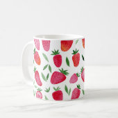 Mug Fraises d'aquarelle (Devant gauche)
