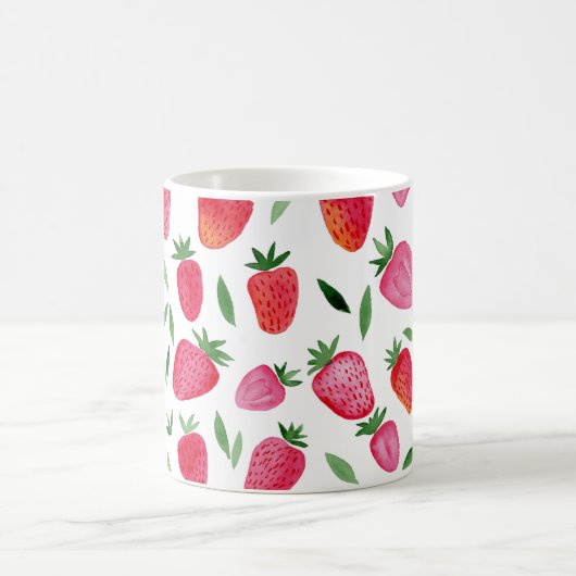 Mug Fraises d'aquarelle (Centre)