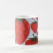 Mug Fraises d'été Motif bleu clair (Centre)