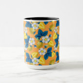 Mug Fraises jaunes sur orange (Centre)