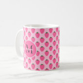 Mug Fraises roses, coutume mignonne (Devant gauche)