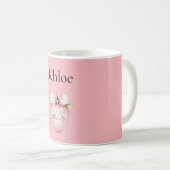 Mug Fraises Roses Heureuses (Devant droit)
