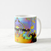 Mug Fraktal009 - J'AIME des FRACTALES (Devant droit)