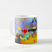 Mug Fraktal009 - J'AIME des FRACTALES (Devant gauche)