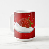 Mug Framboise avec éclaboussure de lait (Devant gauche)
