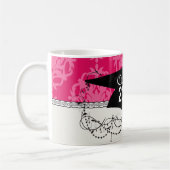 Mug Framboise et damas rose (Gauche)