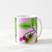 Mug Framboises sur une branche (Devant droit)