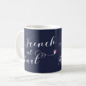 Mug Français À Heart Mug, France (Devant gauche)