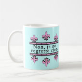 Mug Français aucuns produits de regrets (Gauche)