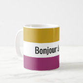 Mug Français Bonjour tout le monde (Devant gauche)