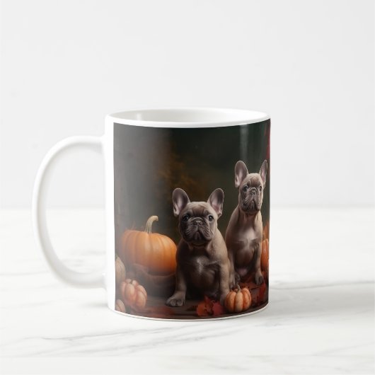 Mug Français Chien Chien Chien Chien Chien Puppy Autom (Gauche)