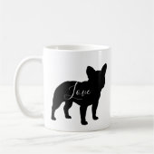 Mug Français Chien Chien Chien Silhouettes Amour Perso (Gauche)