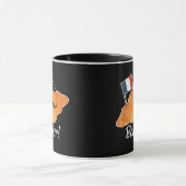 Mug Français Croissant Lover France Drapeau Francophil (Centre)