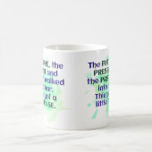 Mug Français Joke Gift Green FUNNY Tense (Centre)