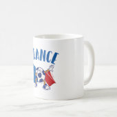 Mug France Dabbing Ballon de Foot Drapeau (Devant droit)