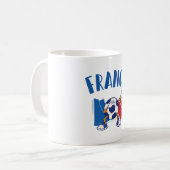 Mug France Dabbing Ballon de Foot Drapeau (Devant gauche)
