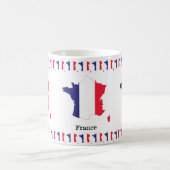 Mug France Drapeau de la carte Souvenir Design (Centre)