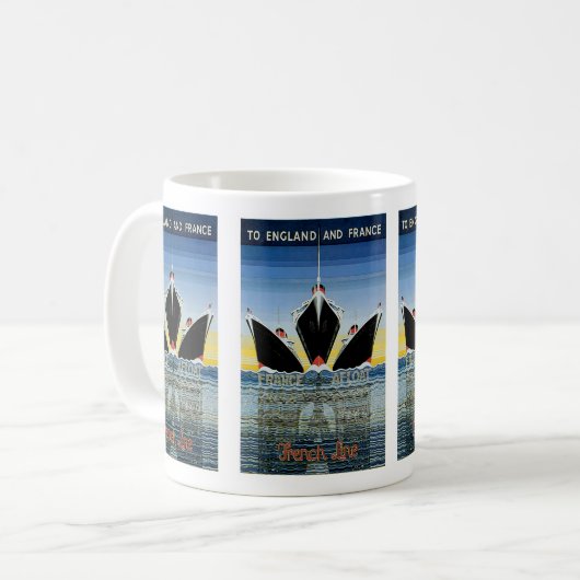 Mug France en mer - Poster en ligne (Devant gauche)