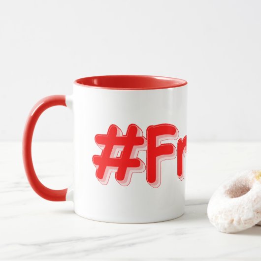 Mug "#France" Joli Design. Commandez dès maintenant (Avec donut)