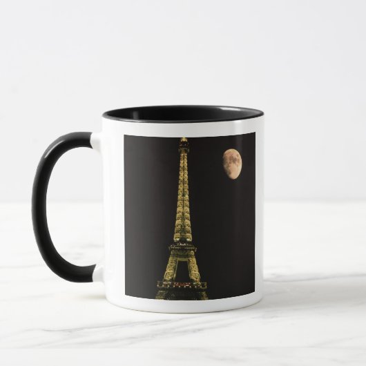 Mug France, Paris. Tour Eiffel le soir avec (Gauche)
